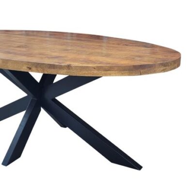 hout kleur Zijaanzicht mango eettafel